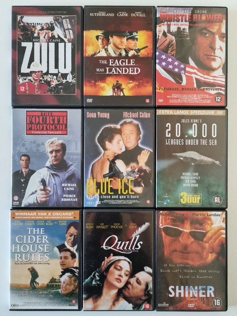 Michael Caine Verzameling, Vanaf 16 jaar, Ophalen of Verzenden, Zo goed als nieuw, Actiethriller