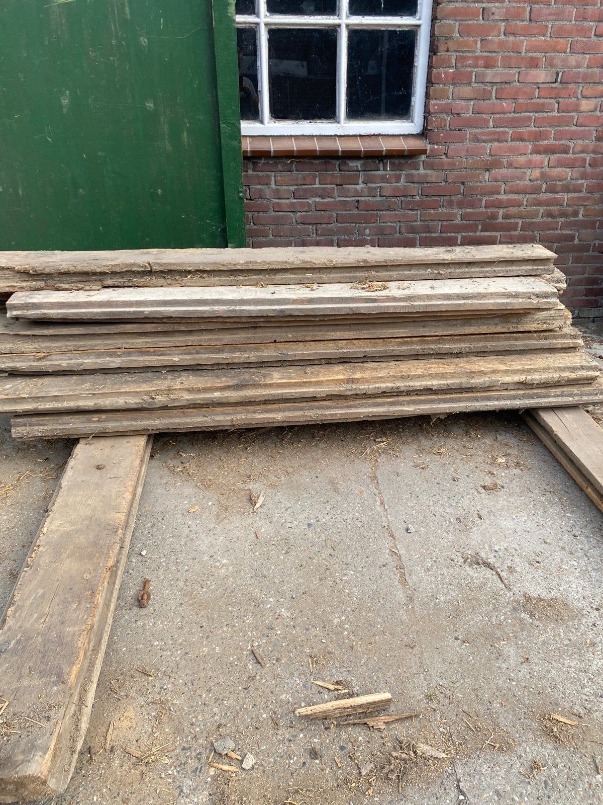 Oude houten planken - Ideaal voor decoratie of projecten, Doe-het-zelf en Verbouw, Gebruikt, Ophalen of Verzenden, 250 tot 300 cm