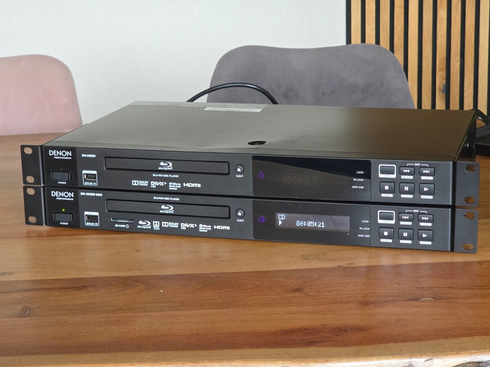2x Denon DN-500BD MKII professionele Blu-ray spelers, Ophalen, Gebruikt, Overige merken