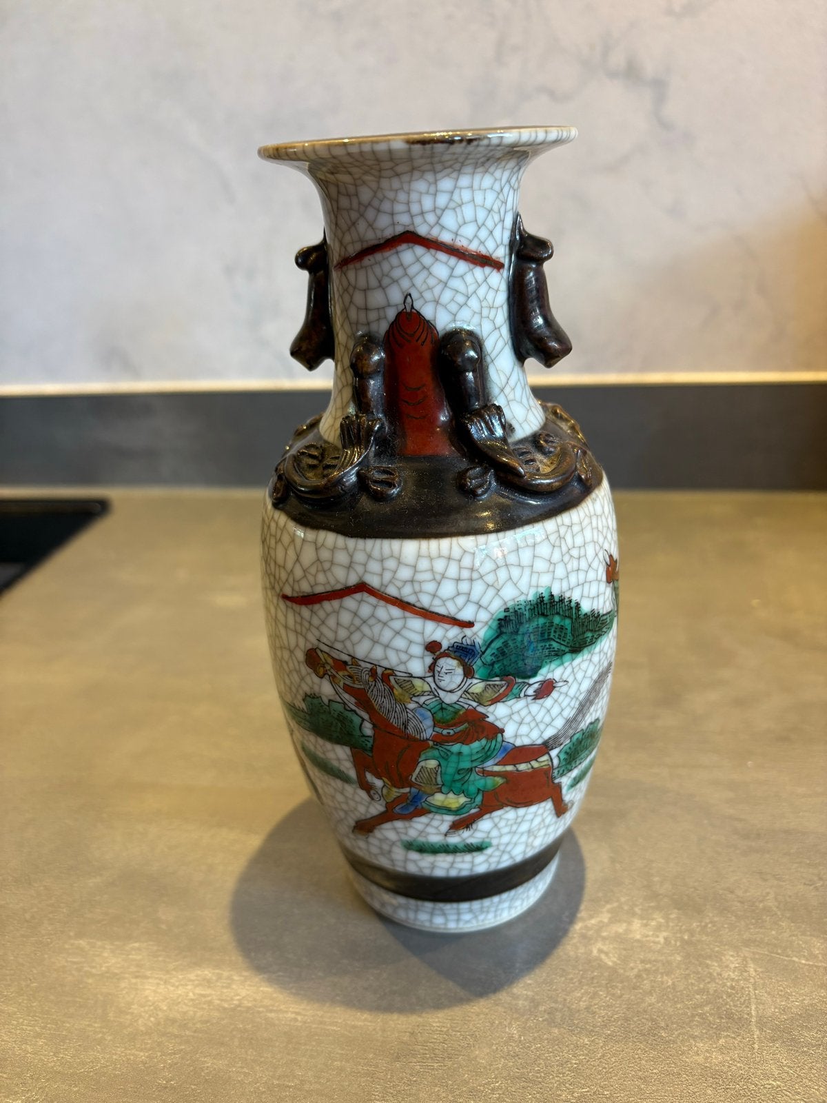 Zeldzame Klassieke Chinese Nanking Craquelé Vaas (1880-1890), Ophalen