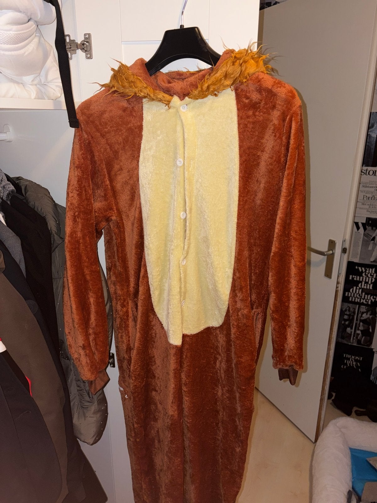 Leeuwenpak / Onesie, Kinderen en Baby's, Ophalen of Verzenden, Gebruikt, 170 of groter, Jongen of Meisje