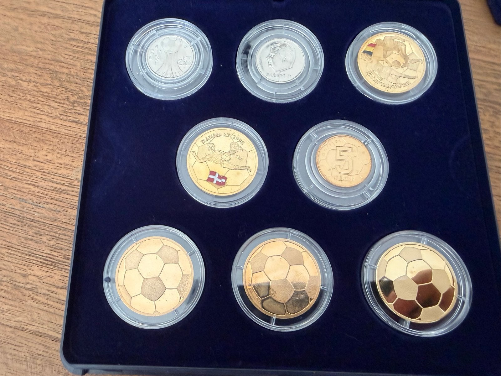 Complete EK 2000 voetbalverzamelset met penningen en munten, Ophalen, Verzamelmap
