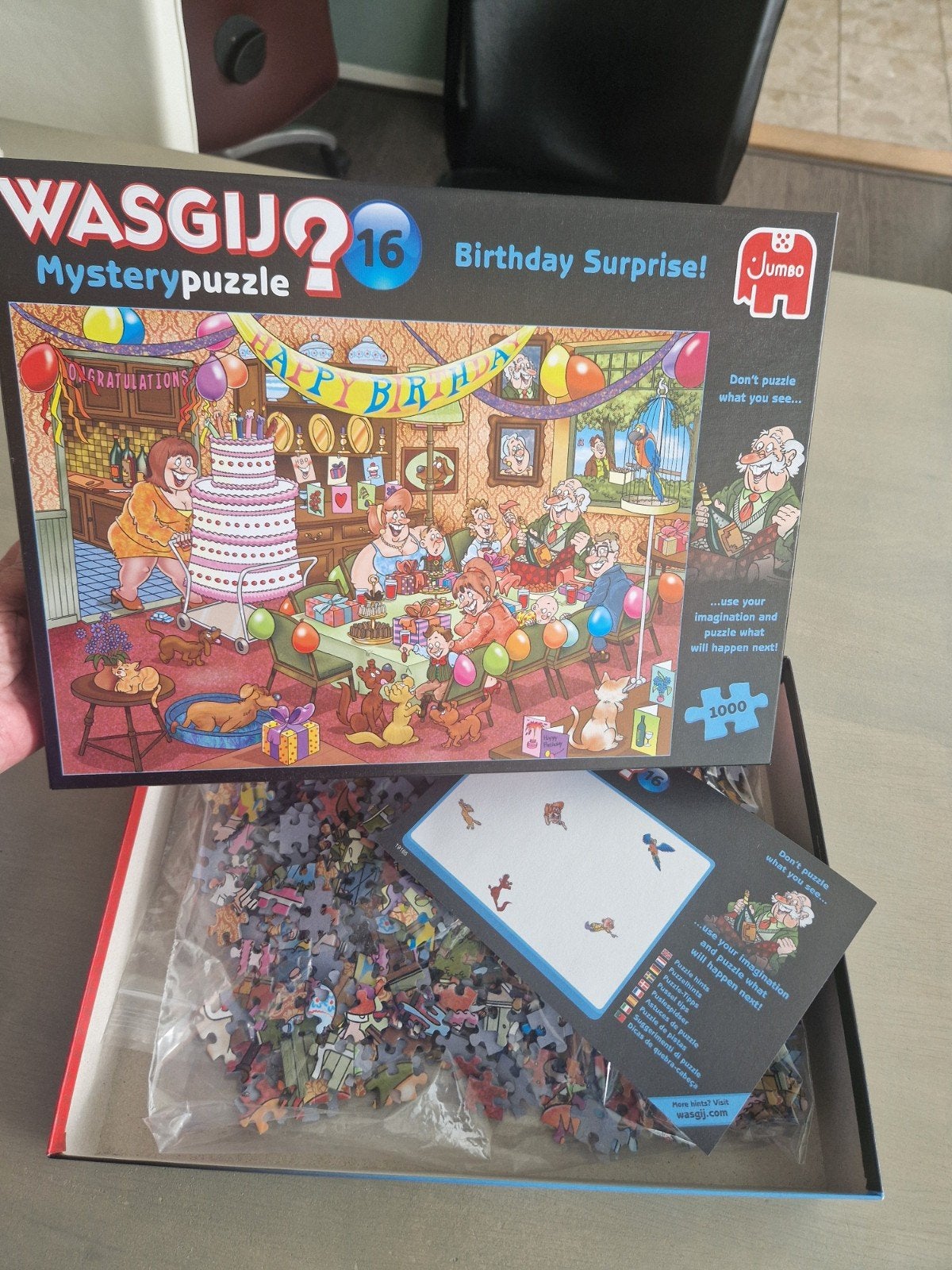 Wasgij puzzel 1000 stukjes, Ophalen, 500 t/m 1500 stukjes, Zo goed als nieuw