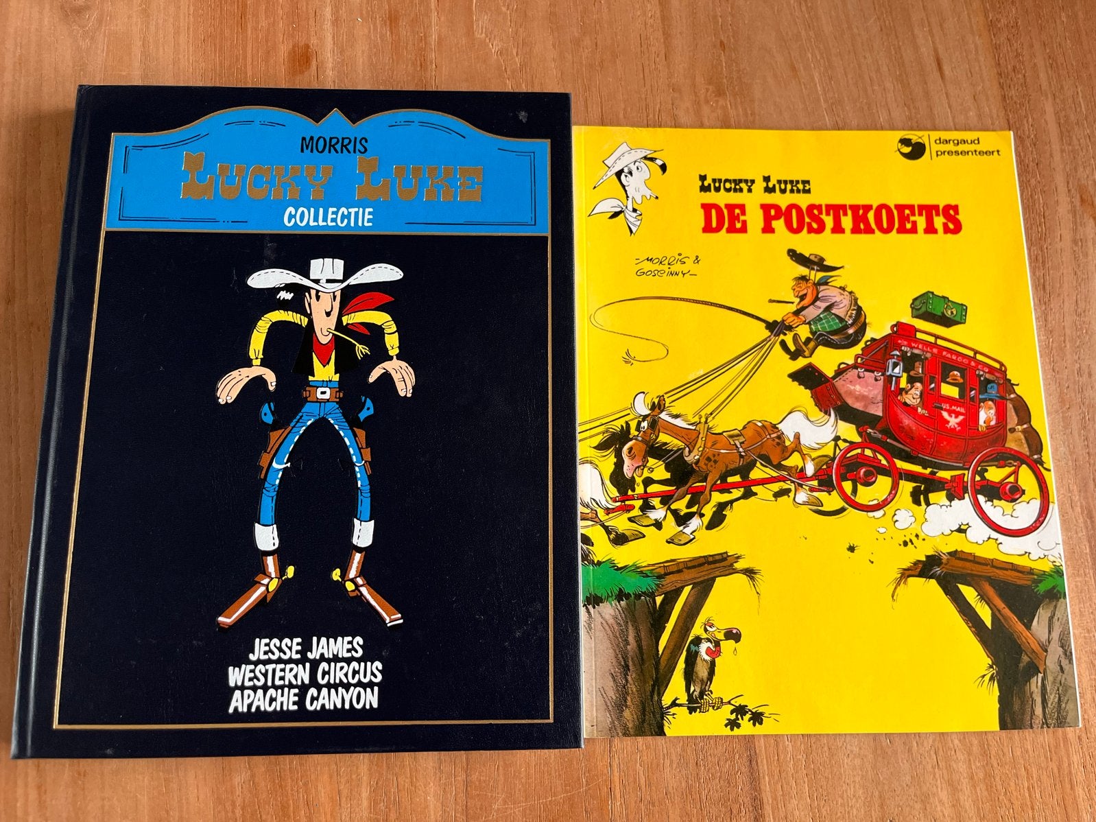 Lucky Luke Collectie: Jesse James, Western Circus, Apache Ca, Meerdere stripboeken, Ophalen, Gelezen