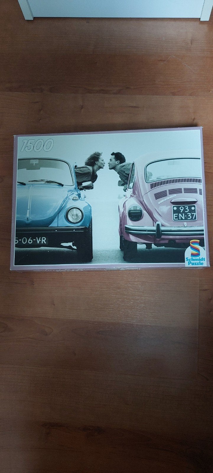 puzzel vw kevers, Ophalen of Verzenden, 500 t/m 1500 stukjes, Gebruikt, Legpuzzel