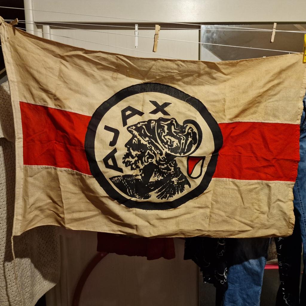 Oude Ajax vlag uniek item, Ophalen, Gebruikt, Ajax, Overige typen