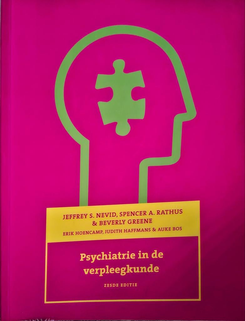 Brian Greene - Psychiatrie in de verpleegkunde, Boeken, Ophalen of Verzenden, Zo goed als nieuw, Brian Greene; J.S. Nevid; S.A. Rathus
