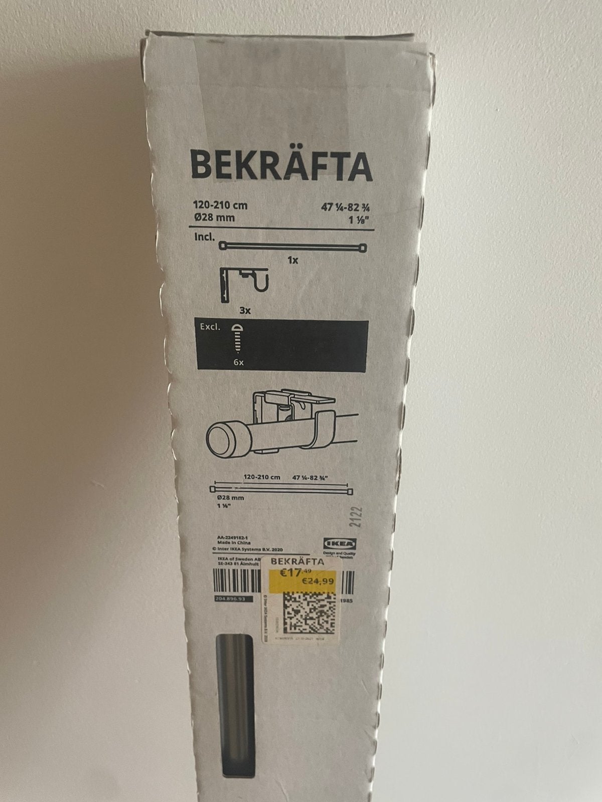 Ring gordijn rails, Ophalen, Overige kleuren, 100 tot 150 cm, Nieuw