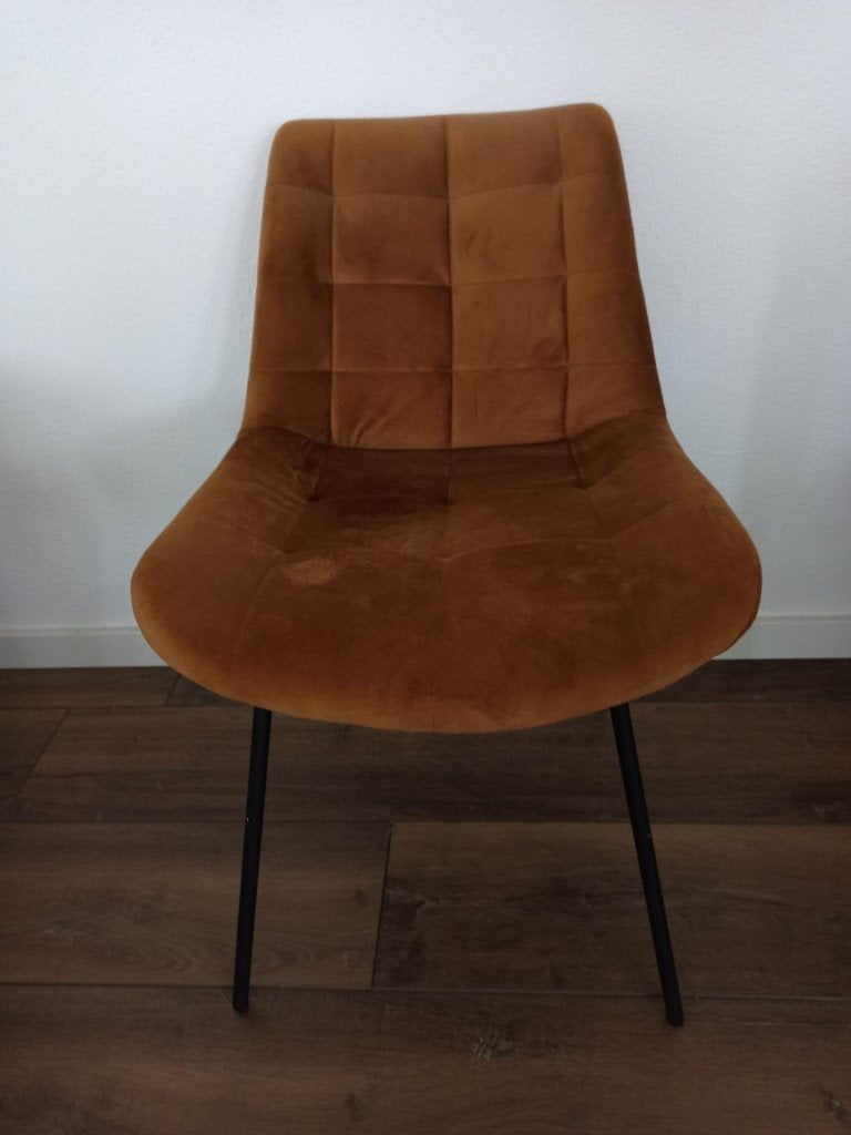Eetkamer stoelen, Huis en Inrichting, Stoelen, Ophalen, Gebruikt, Twee, Bruin