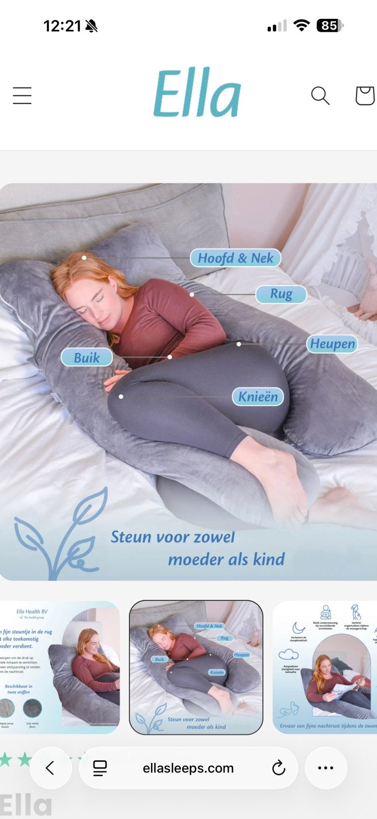 Boxkleed groen/buiktijd mat roze en zwangerschapskussen Ella, Ophalen, Zo goed als nieuw