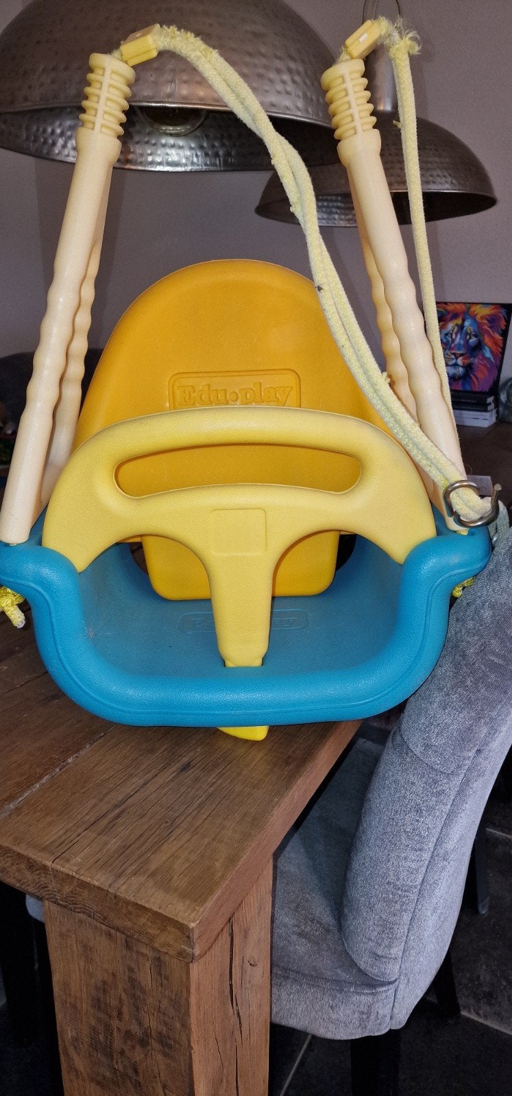Eduplay meegroeischommel baby-peuter (touw beschadigd), Ophalen, Gebruikt, Schommel