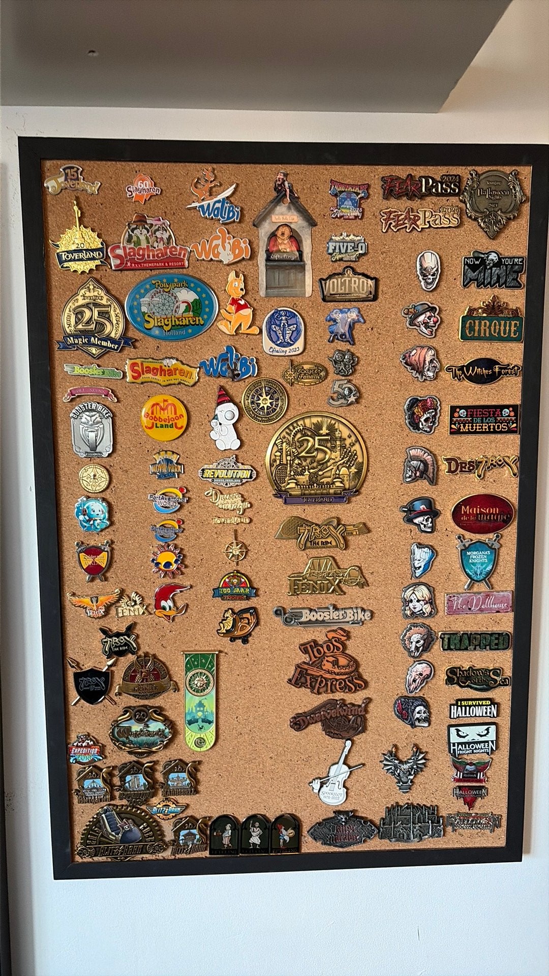 Pretpark pins, Ophalen