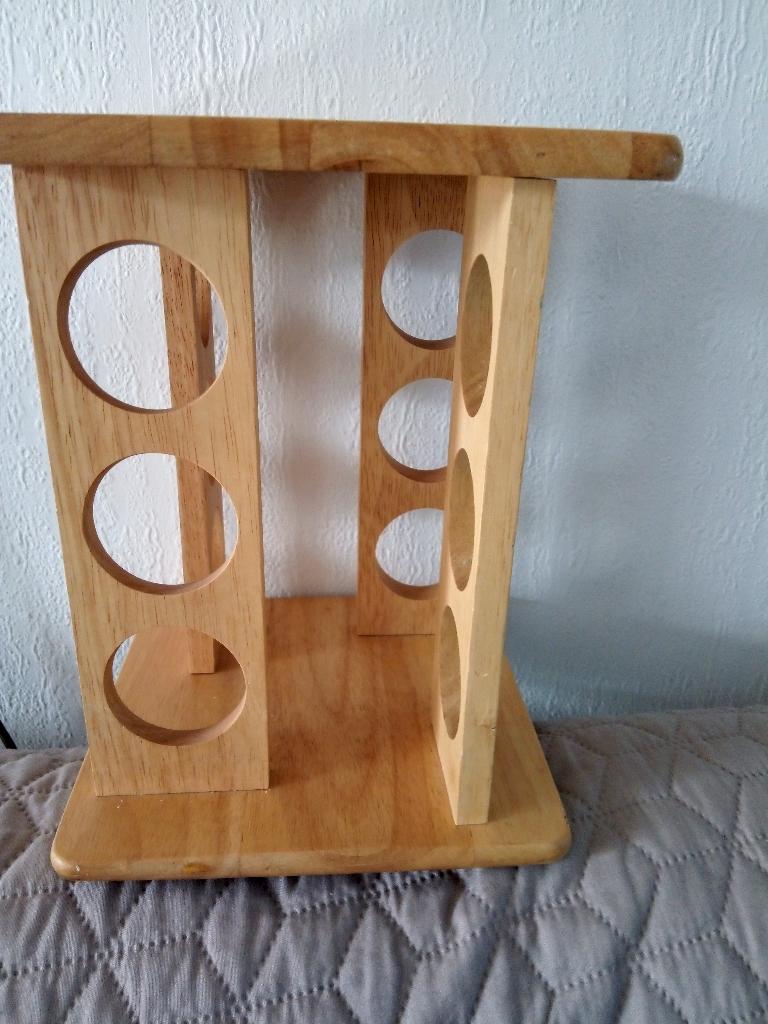 Kruiden rek met draaischijf / vierkant of rond, Overige typen, Ophalen of Verzenden, Zo goed als nieuw, Hout