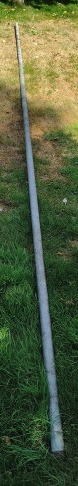 ijzeren buis, 6 meter lang, 4,5 cm diameter., Doe-het-zelf en Verbouw, Metalen, Ophalen