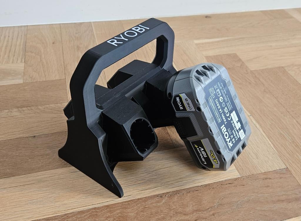Ryobi 18V accuhouder incl. wandhouder 2-in-1, Doe-het-zelf en Verbouw, Gereedschap | Machine-onderdelen en Toebehoren, Ophalen of Verzenden