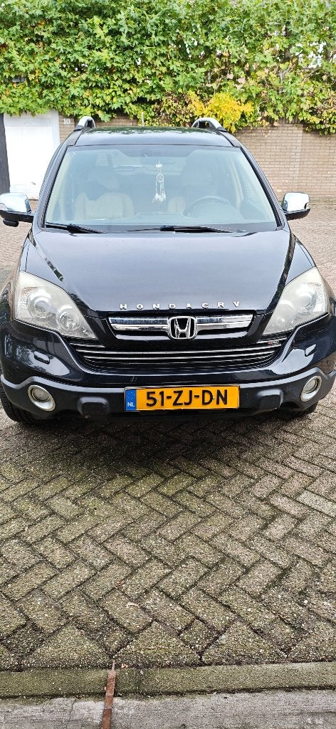 Honda CR-V 2.0 AUT 2008 Zwart, Auto's, Automaat, Zwart, Vierwielaandrijving, 84 €/maand