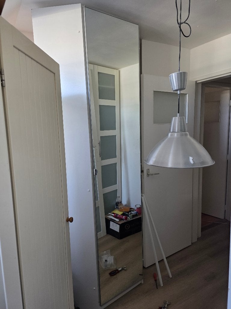 IKEA PAX hoekkast in wit, zonder spiegeldeur, Ophalen, Gebruikt, 200 cm of meer, 50 tot 100 cm