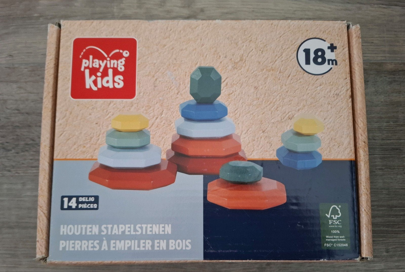 houten stapelstenen nieuw, Ophalen of Verzenden, Nieuw