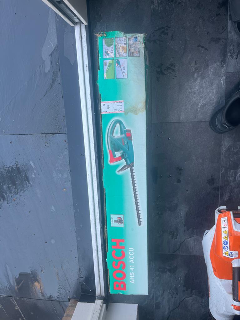 Bosch AHS 41 Accu heggensnoeier, Ophalen of Verzenden, Zo goed als nieuw
