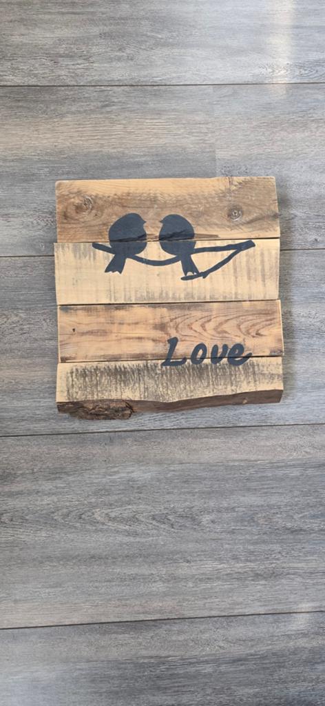 Leuke stijgerhouten wanddecoratie, 35 cm, Hout, Decoratieobject, Ophalen of Verzenden