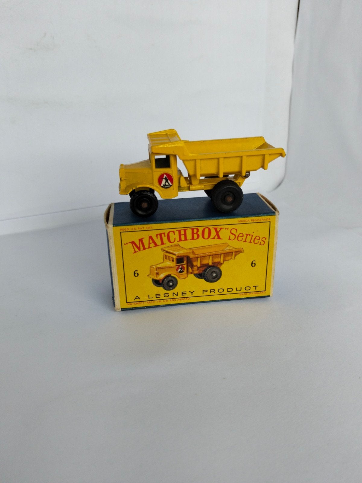 matchbox RARE D-BOX nr6B Euclid quarry truck Lesney, Ophalen of Verzenden, Zo goed als nieuw, Bus of Vrachtwagen