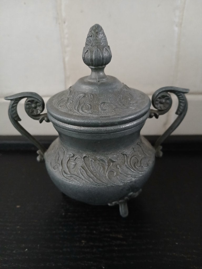tinnen antiek suikerpotje, Antiek en Kunst, Ophalen of Verzenden