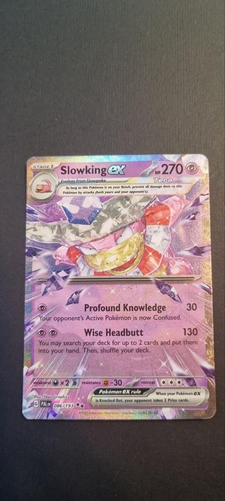 Slowking ex 086/193 Paldea Evolved (PAL 086), Hobby en Vrije tijd, Verzamelkaartspellen | Pokémon, Zo goed als nieuw, Losse kaart