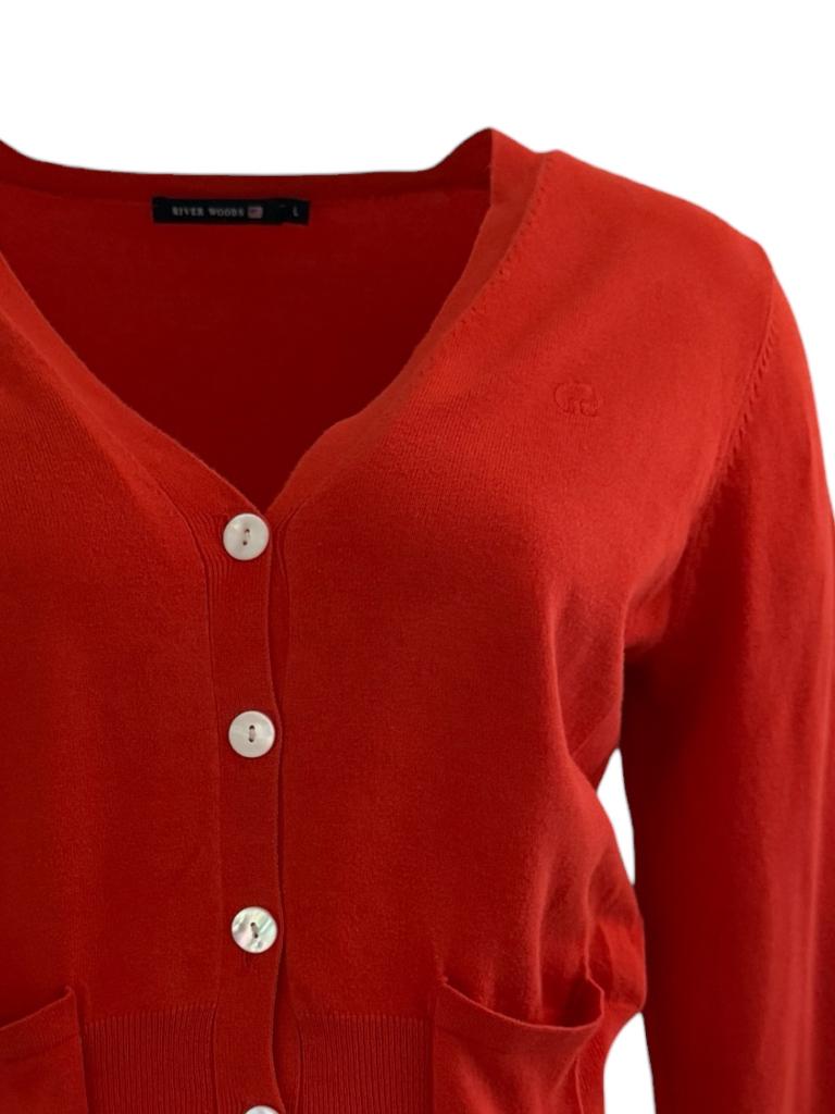 River Woods vest L, Kleding | Dames, Truien en Vesten, Maat 38/40 (M), Ophalen of Verzenden, Zo goed als nieuw, Rood