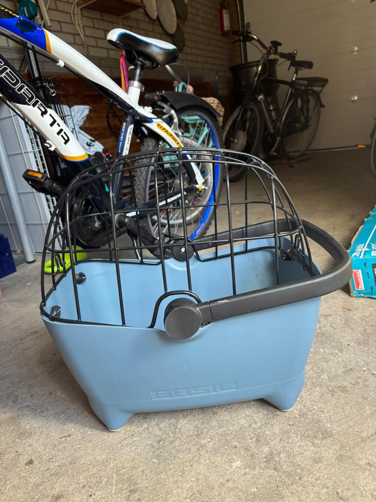Basil Hondenfietsmand - Blauw, Ophalen, Gebruikt, Hondenkar, Minder dan 20 kg