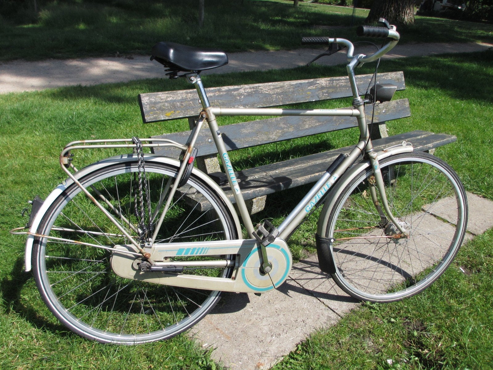 Gazelle herenfiets, Ophalen, Gebruikt, Versnellingen, Schijfrem