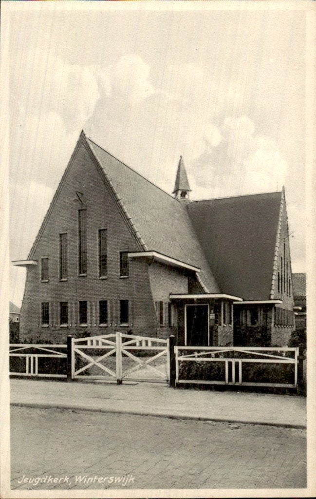 Winterswijk - Jeugdkerk - Voorgevel, Verzamelen, Ansichtkaarten | Nederland, Ongelopen, Gelderland, 1920 tot 1940, Ophalen of Verzenden