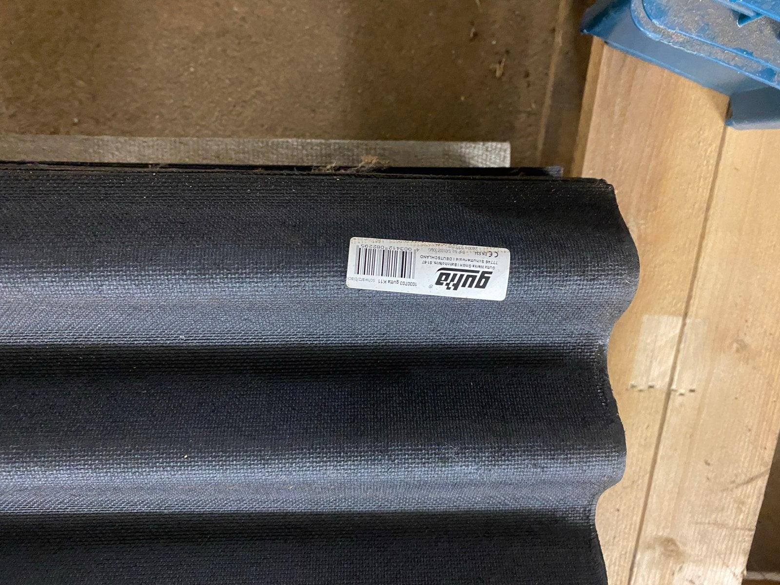 Nieuwe Gutta Golfplaten - Zwart, afm 2000 x 835 x 2.2 mm, Ophalen, Overige materialen, Zwart, Nieuw