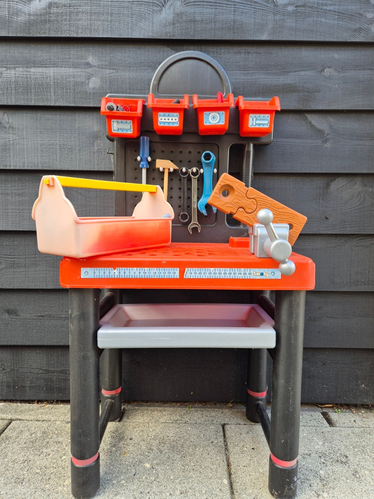 Speelgoed werkbank met gereedschap en accessoires, Ophalen, Gebruikt, Knutselen