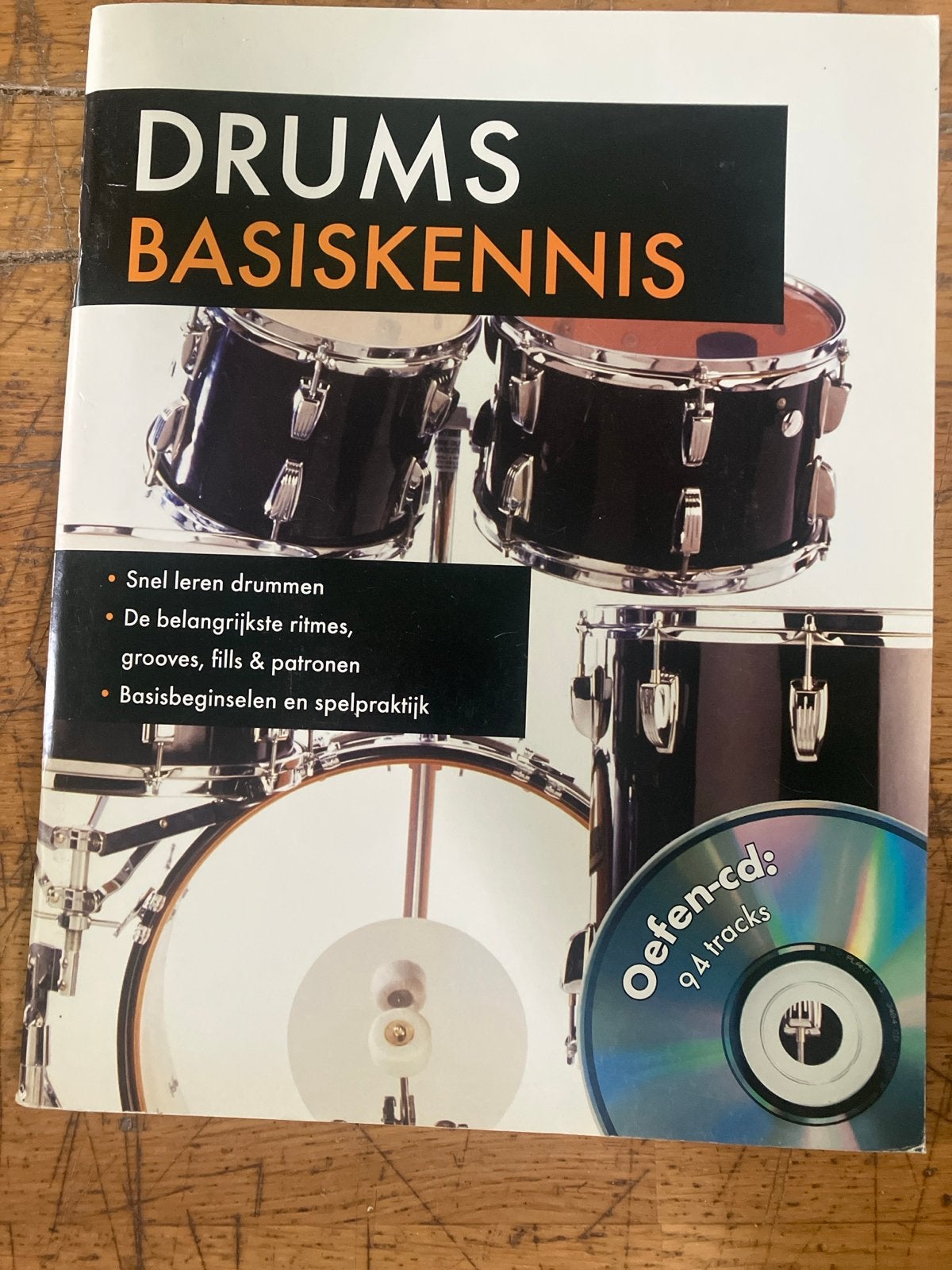 Drums Basiskennis - Leer snel drummen met oefen-cd, Ophalen of Verzenden, Zo goed als nieuw