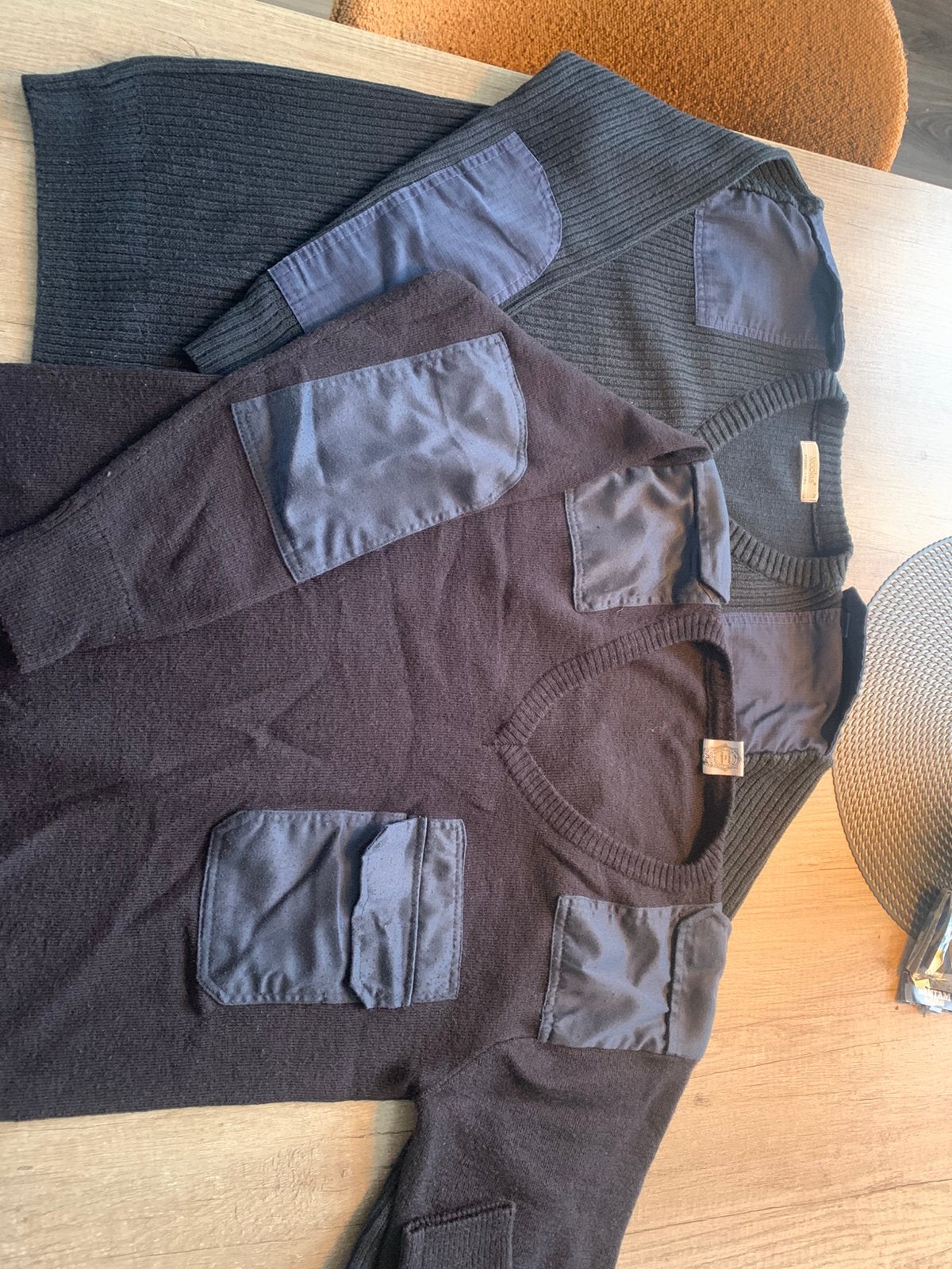 2 Piloten / Army pullovers maat M, Ophalen of Verzenden, Zo goed als nieuw, Maat 48/50 (M), Blauw