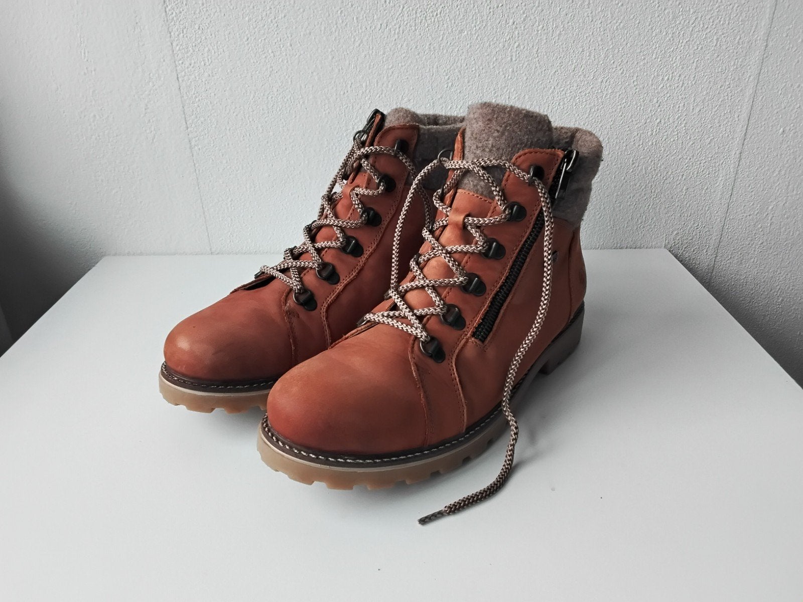 Remonte schapenwol gevoerde boots 40-41, Ophalen of Verzenden, Zo goed als nieuw, Bruin