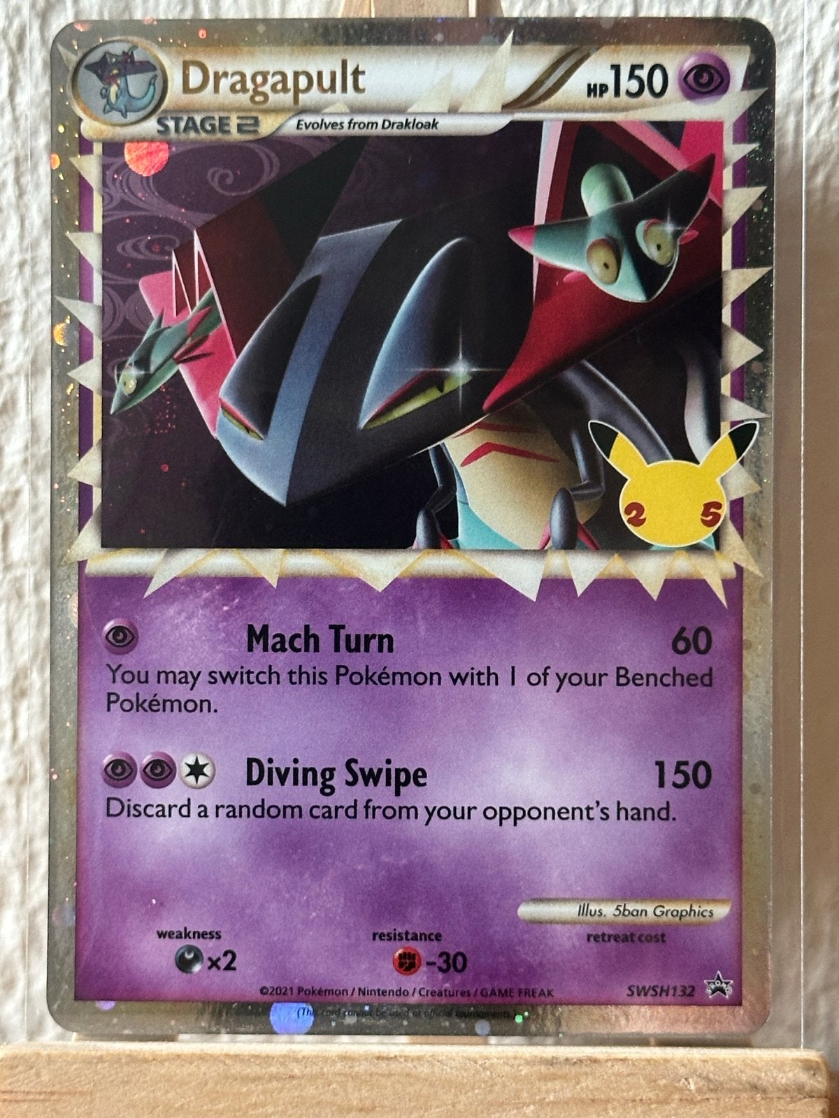 Dragapult SWSH132 Black Star Promo Pokémon Kaart, Hobby en Vrije tijd, Verzamelkaartspellen | Pokémon, Ophalen of Verzenden, Zo goed als nieuw