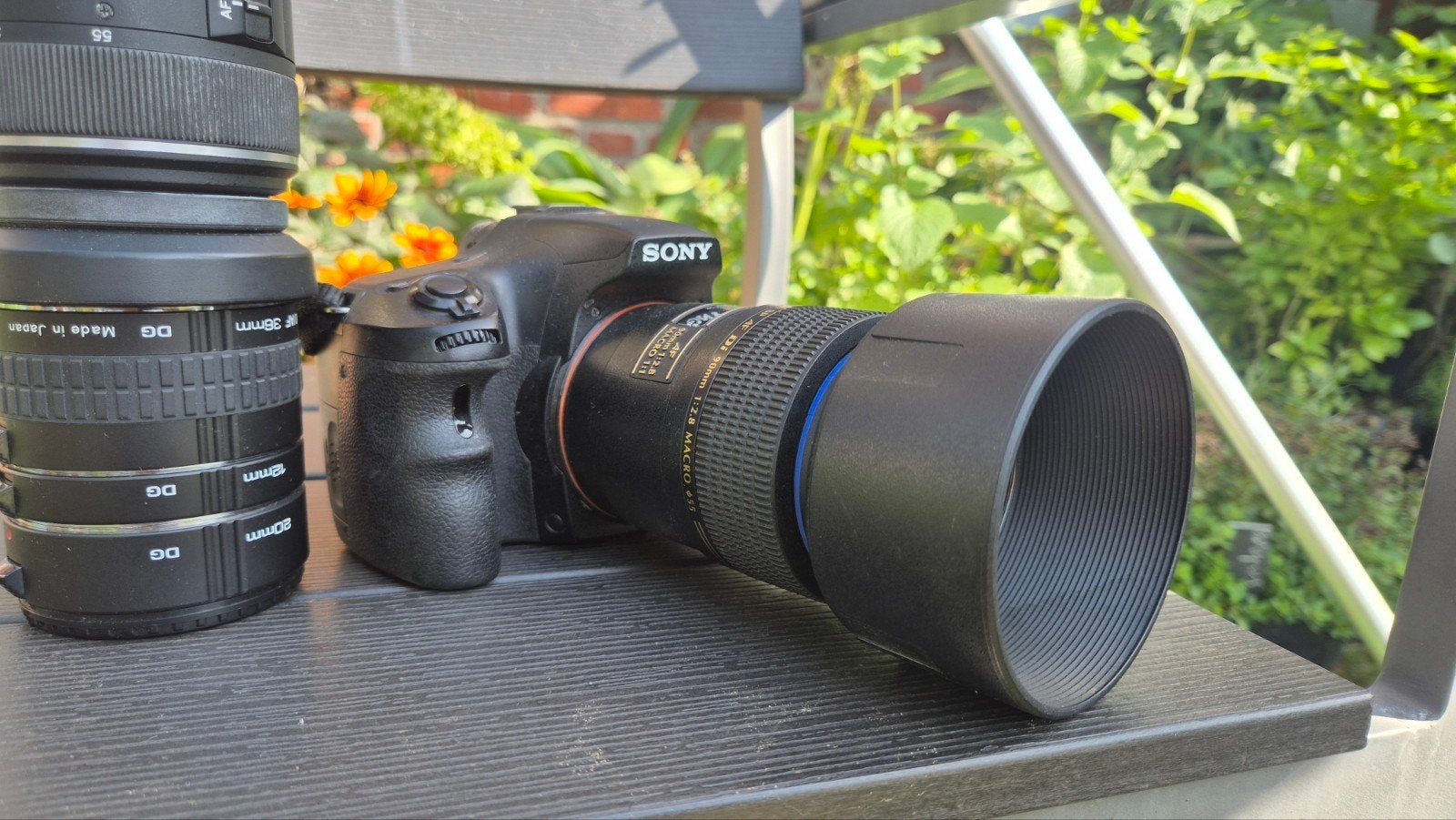 Sony Alpha A65 Spiegelreflexcamera met Tamron 90mm Macro, Audio, Tv en Foto, Gebruikt, Spiegelreflex, Ingebouwde flitser, Accu