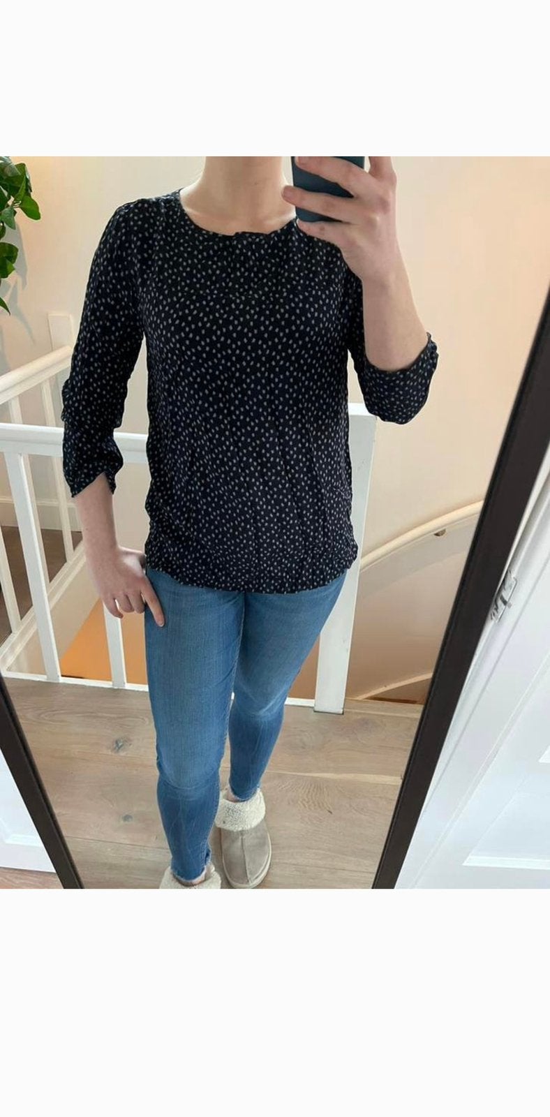 Zwarte blouse Opus maat M / 38, Zwart, Gedragen, Opus, Ophalen