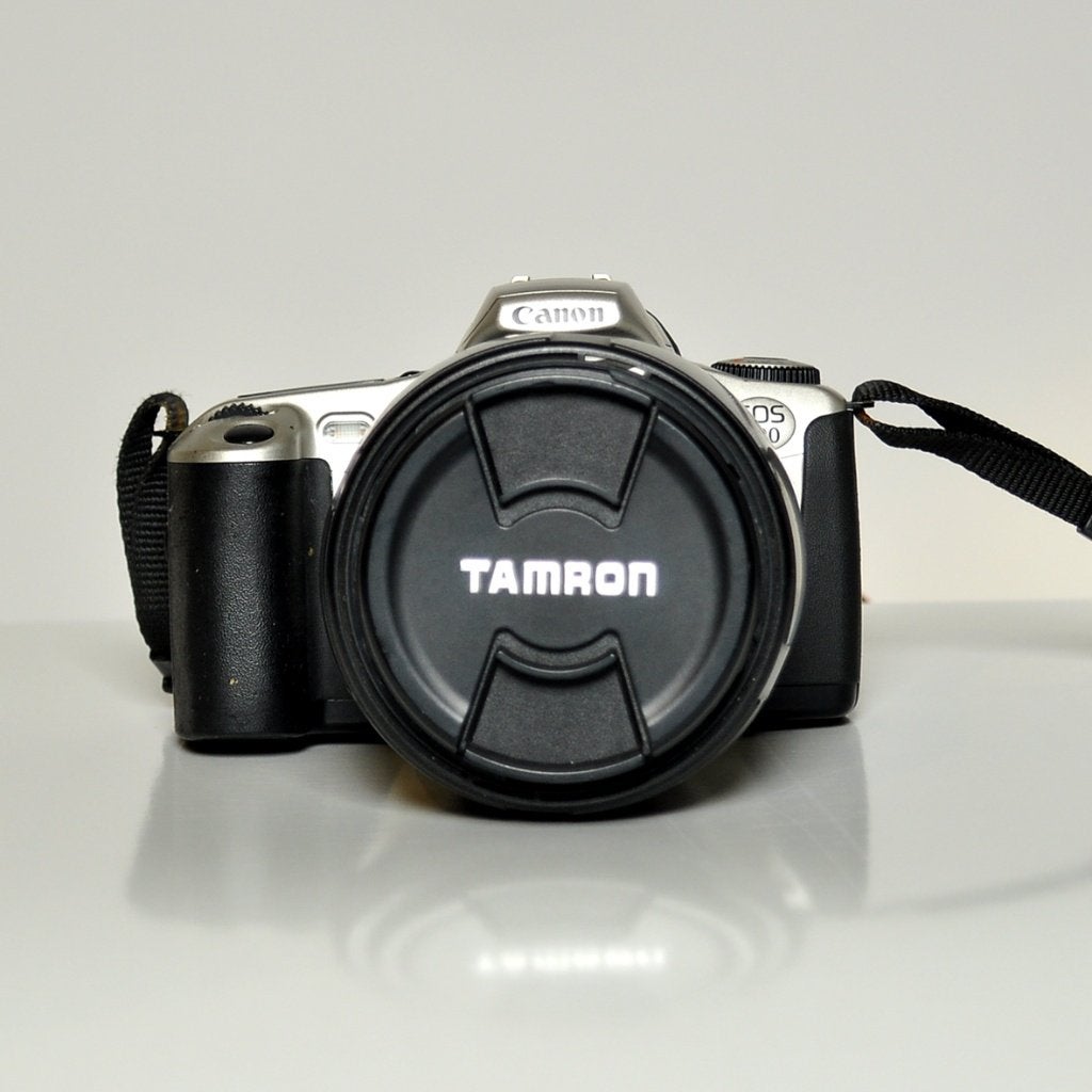 Canon EOS 300 zilver  28-200 mm analoog, Ophalen of Verzenden, Gebruikt, Spiegelreflex, Canon
