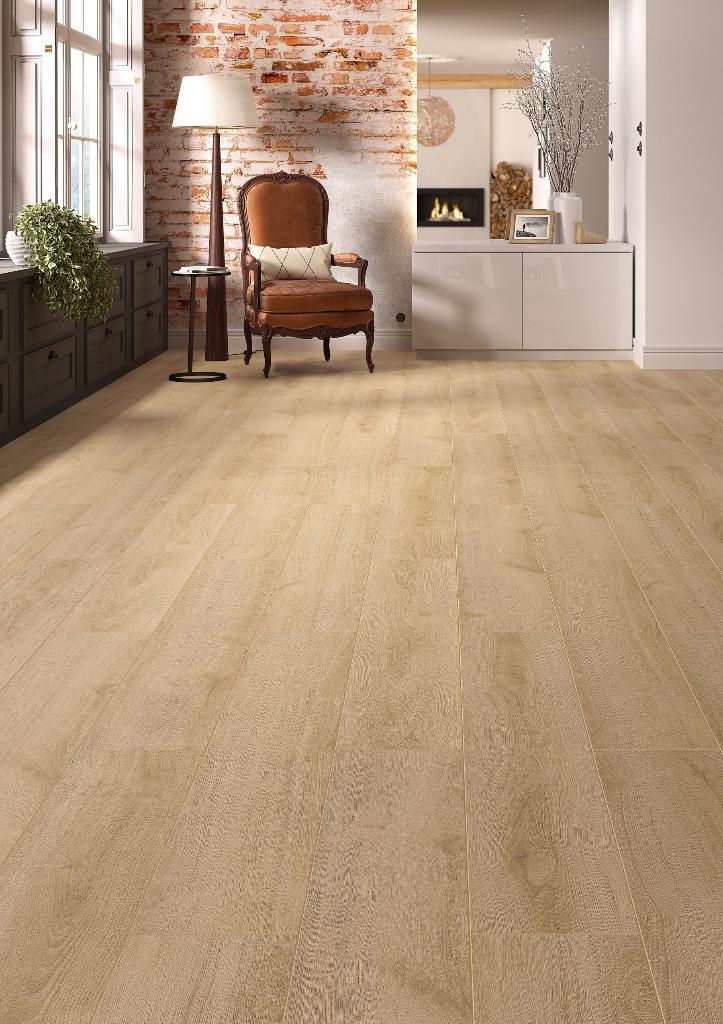 12mm Waterbestendig Laminaat Dahlia Oak AC-6 Klasse 33, Bruin, 75 m² of meer, Nieuw, Ophalen of Verzenden