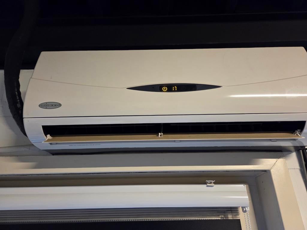 Monza 3.6kw airco, zelf demonteren, 3 snelheden of meer, Ophalen of Verzenden, Afstandsbediening, Gebruikt