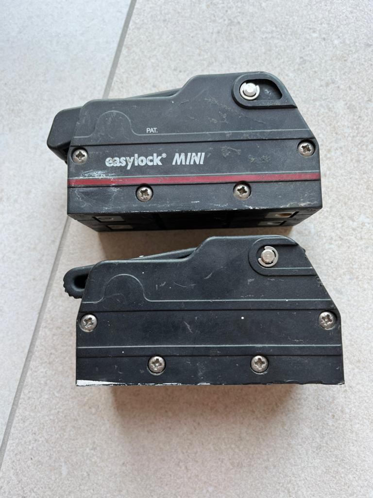2 dubbele easylock mini schoot/valstoppers, Watersport en Boten, Bootonderdelen, Ophalen of Verzenden, Gebruikt, Zeilboot