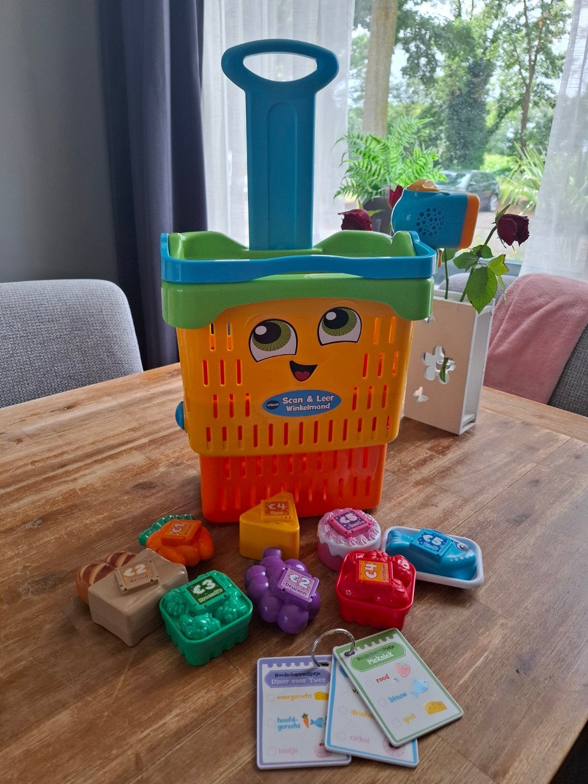 VTech Scan & Leer Winkelmand met scanner en boodschappen, Ophalen, Gebruikt, Overige typen, Met licht