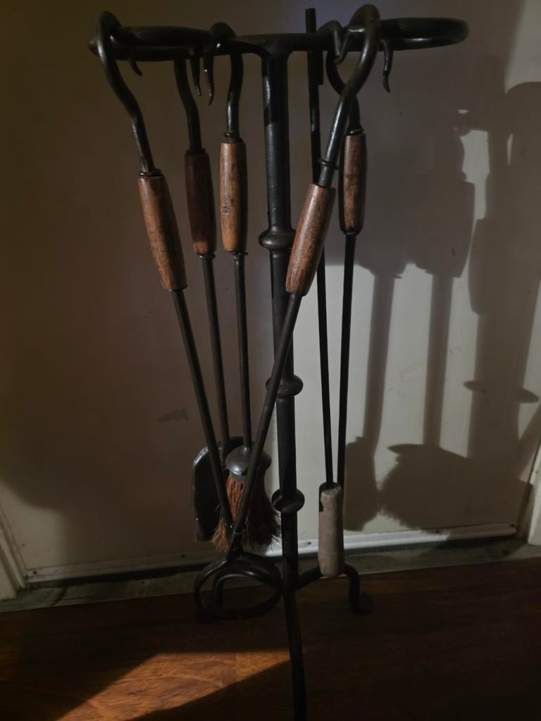 Te koop een mooie openhaard setje, Ophalen of Verzenden, Gebruikt, Vrijstaande haard, Houthaard