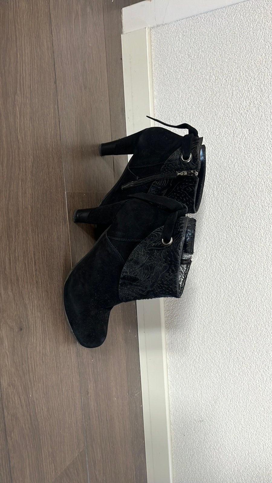 Roberto D Angelo zwarte dames laarsjes, Kleding | Dames, Ophalen of Verzenden, Gedragen, Zwart