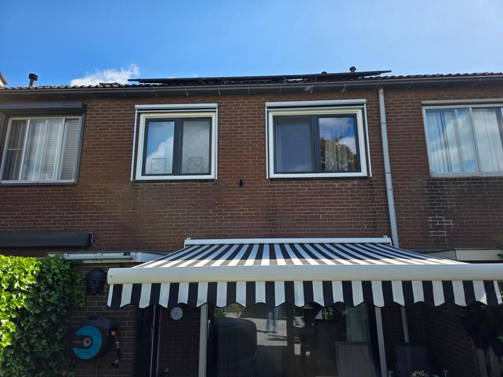 Elektrisch zonnescherm, Tuin en Terras, Zonneschermen, Ophalen, Gebruikt, Elektrisch, 150 tot 300 cm