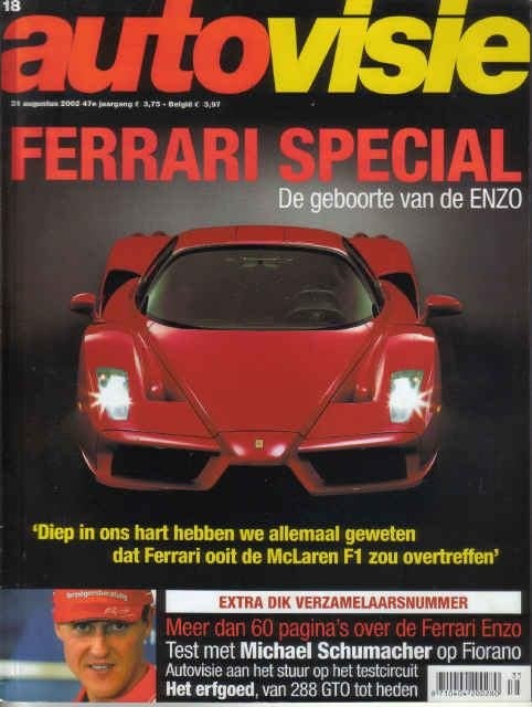 Autovisie 18 2002 : FERRARI ENZO - Smart Crossblade, Ophalen of Verzenden, Gelezen, Algemeen