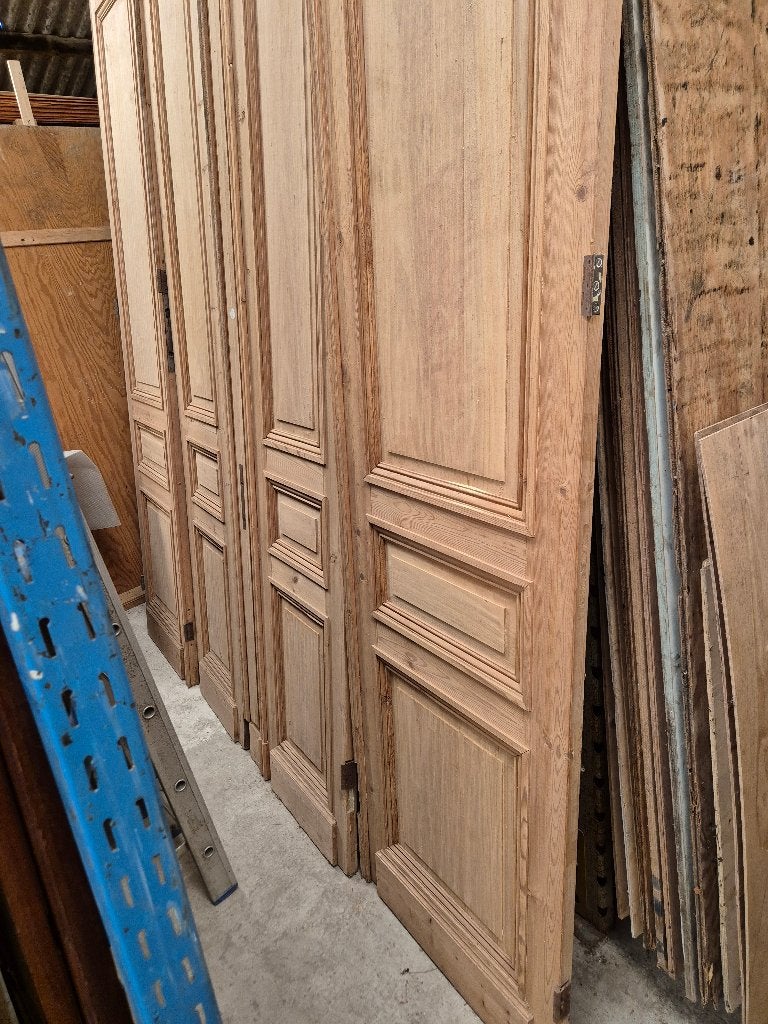 318,5hx268br Hoge 4-slag grenen paneeldeuren, scheidingswand, Ophalen