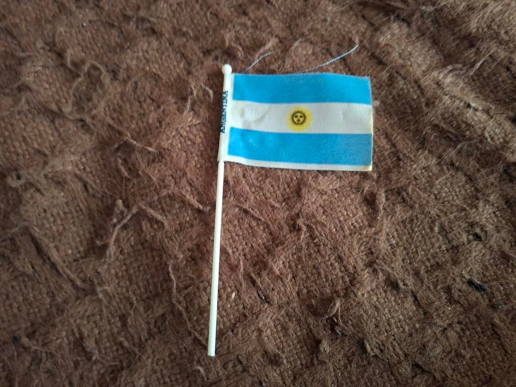 Voetbal vlaggetje Argentinië, Maat XS of kleiner, Ophalen of Verzenden, Bal